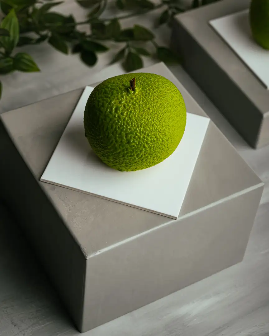 Pomme en trompe l'oeil