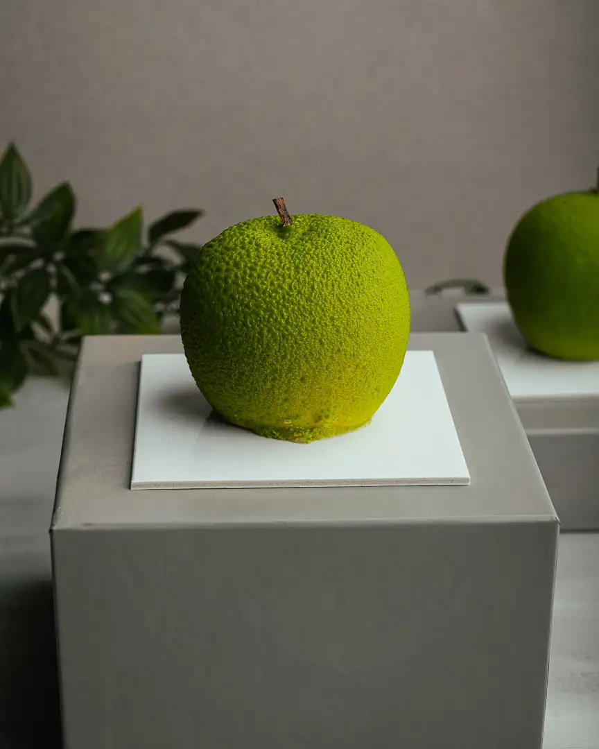 Pomme en trompe l'oeil