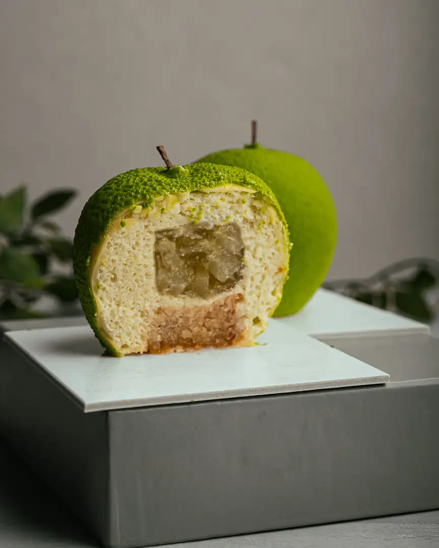 Pomme en trompe l'oeil