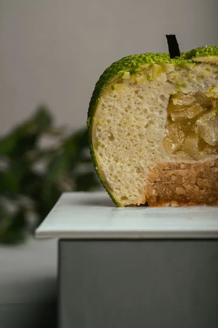 Pomme en trompe l'oeil