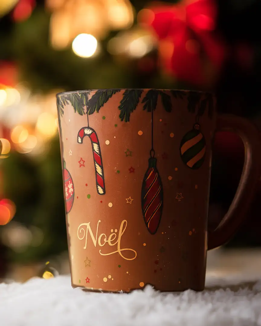 Tasses en chocolat garnies