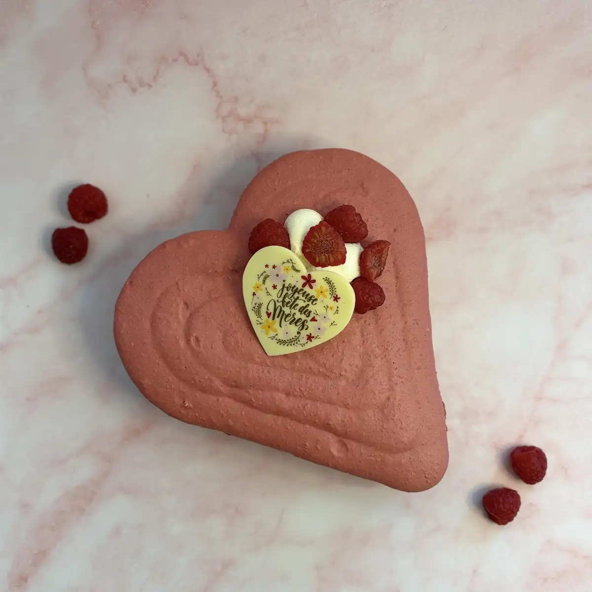 Macaron framboise et arlequin